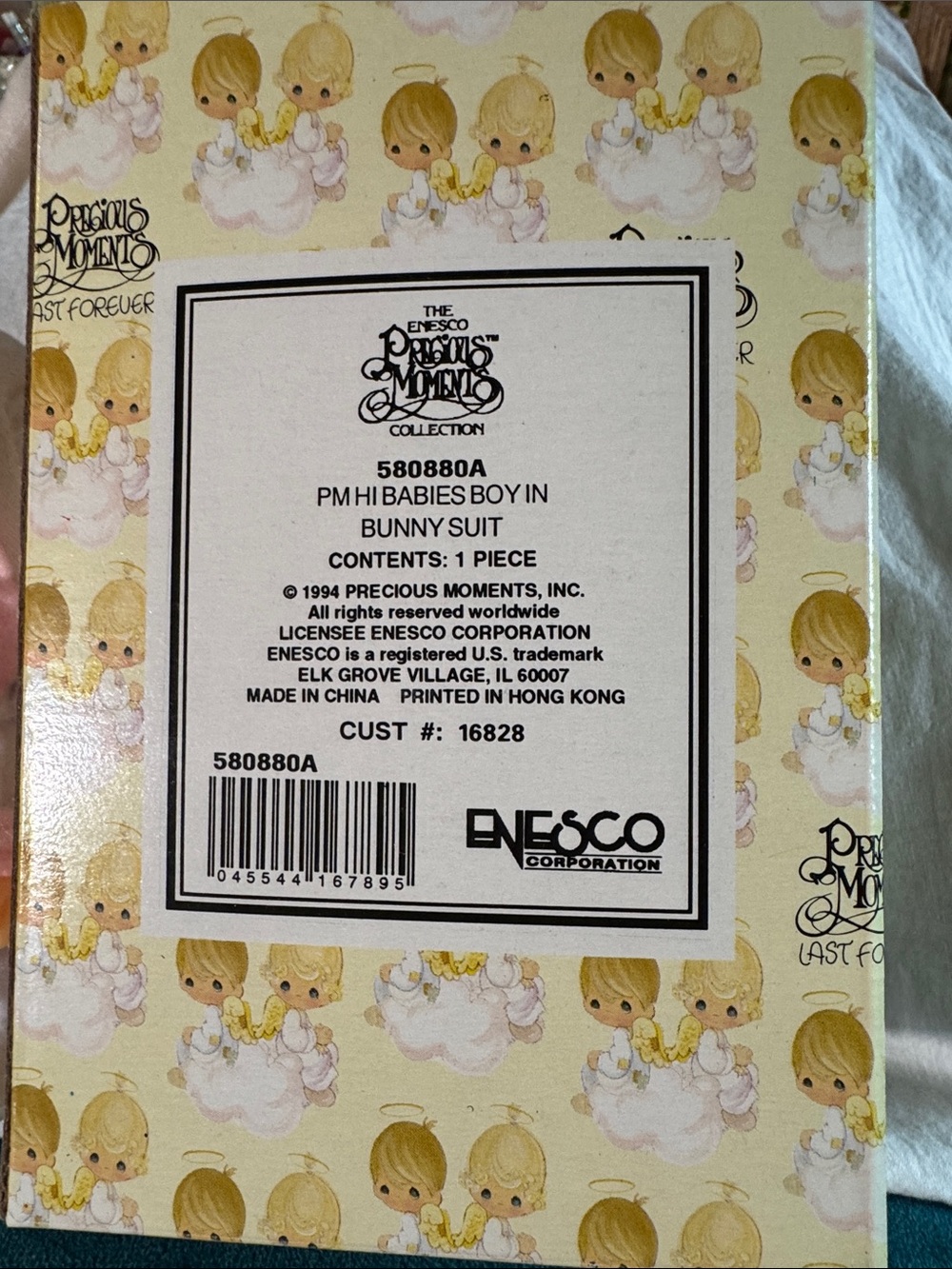 Enesco Precious Moments "Hi Babies" Easter Bunny Doll, with original box - Picture 6 of 7